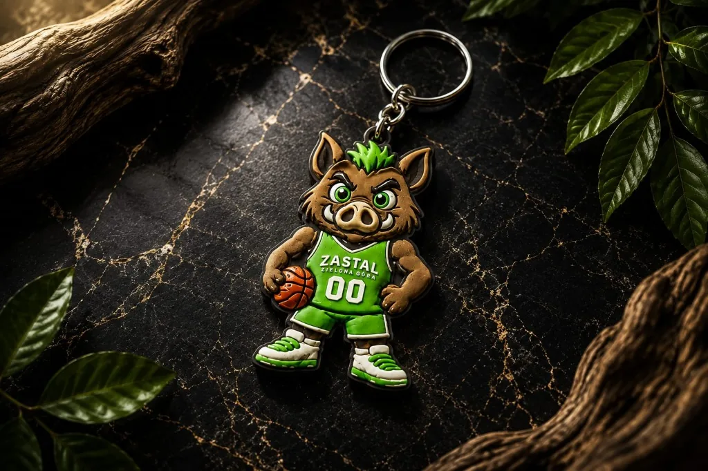 Brelok NFC 3D dla klubu sportowego — maskotka z chipem NFC jako gadżet kibica z linkiem do profilu