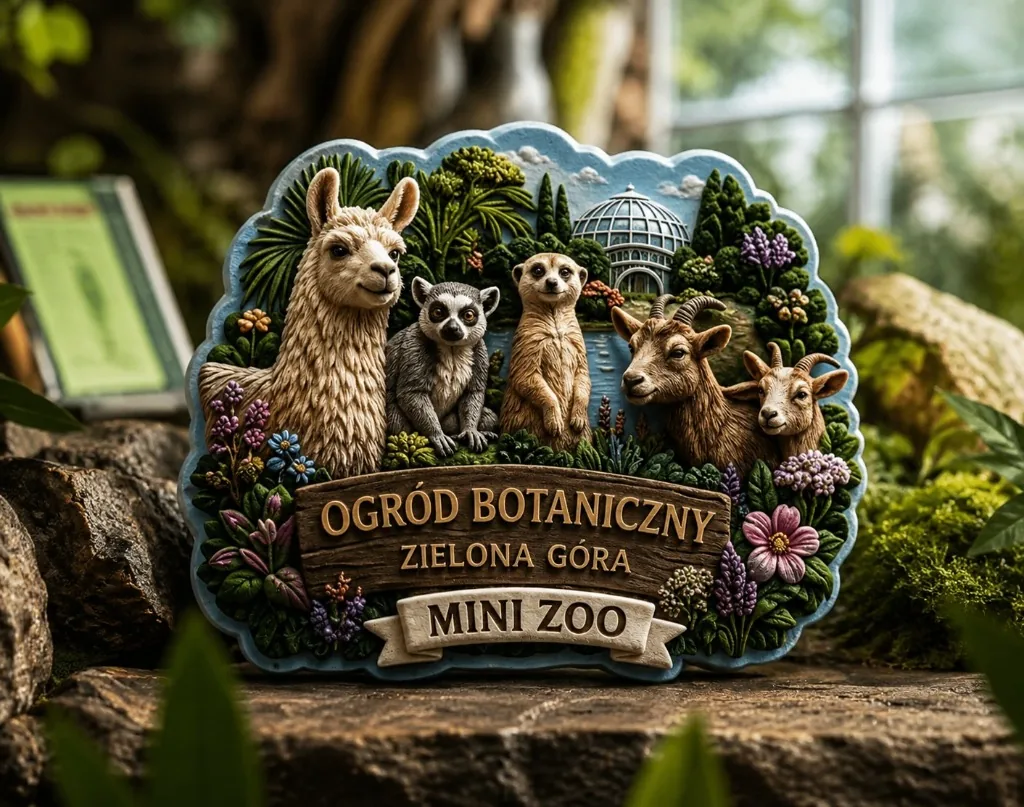 Magnes 3D dla ogrodu botanicznego i mini zoo — figurki zwierząt jako upominek z punktu sprzedaży pamiątek